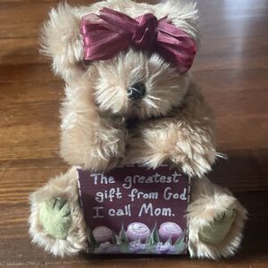 VTG 2004 Berkeley Teddy Bear Plush Sign God's Gift Mothers Hand Painted